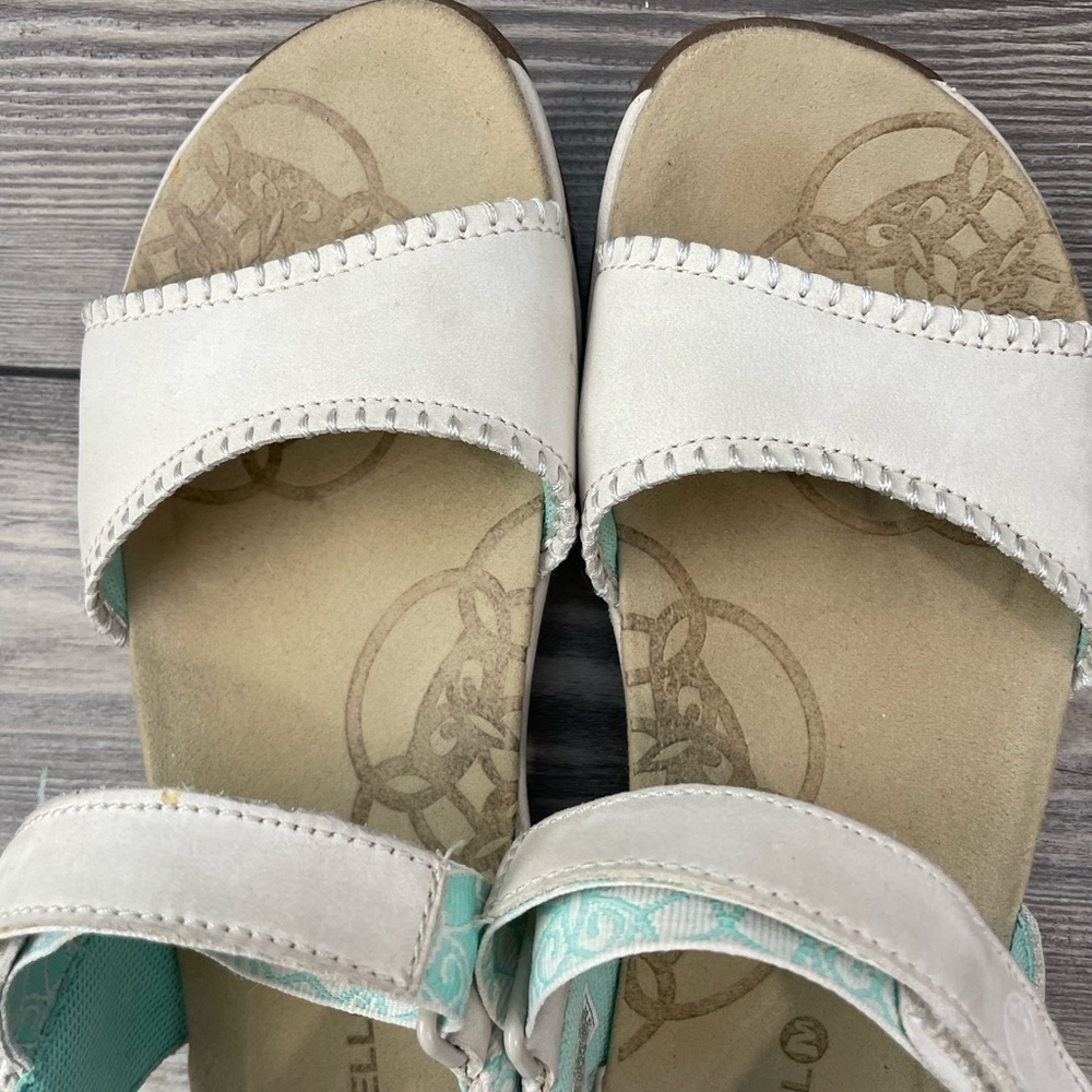 MERRELL WOMEN'S HIBISCUS IVORY WHITE SLINGBACK SPORT SANDALS SHOES SIZE 7 - Picture 6 of 12